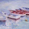 'Barcas' 1999 · Óleo sobre lienzo · 65x100 · Colección particular